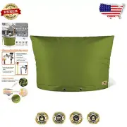 Protective 36x24 Insulated Backflow Cover - Green Fabric for Ultimate Defense