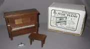 Chadwick Miller Wood Musical Player Piano & Bench Dollhouse Furniture NIB