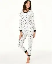 Matching Family Pajamas Kids Tree Print Pajama Set Size 2T 3T Black white Gold