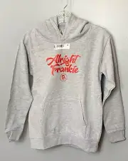 Barstool Sports Hoodie Youth L Heather Grey Alright Frankie Logo AWD Is NWT RARE