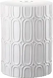 Safavieh Melody Glazed Ceramic Decorative Garden Stool, Antique White