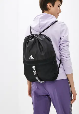 IMPACT Adidas 4ATHLTS Gym Bag Black 黑 白 束口袋 後背包 打球必備 FJ4446