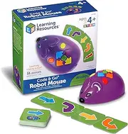 Learning Resources Code and Go Robot Mouse, Coding STEM Toy, 31 Piece Coding Set, Screen Free Coding Toys for Kids, Ages 4 and up