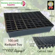 100 Cell Plug Seedling Propagation Plant Tray - Kwikpot Plastic
