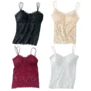 Women Lace Beauty Back Sling Underwear Anti-lighting Camisole Wrapped Chest Bra