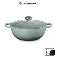 在飛比找momo購物網優惠-【Le Creuset】典藏琺瑯鑄鐵鍋媽咪鍋26cm(海洋之