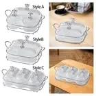 Dried Fruit Trays Divided Snack Serving Bowls Dessert Trays with Handle Durable