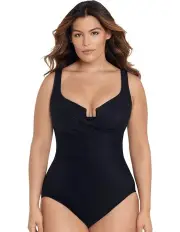 [Miraclesuit Swim] Must Have Escape Underwire Shaping Swimsuit Plus in Black