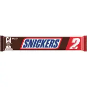 Snickers Milk Chocolate Bar Peanuts Caramel Nougat 2 Pieces 64g