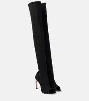 [Victoria Beckham] Victoria Beckham Over-the-knee sock boots AU 11 black