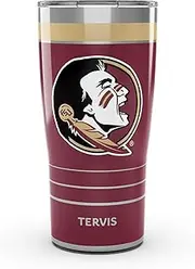 Tervis Traveler Florida State Seminoles - MVP Triple Walled Insulated Tumbler Travel Cup Keeps Drinks Cold & Hot, 20oz, Stainless Steel