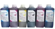 6 x BULK INK REFILL PREMIUM ECO SOLVENT INK FOR ROLAND MUTOH AND MIMAKI 6,000ML