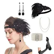 1920s The Great Gatsby Flapper Headband The Great Gatsby Feather Retro Sparkling Glitter Crystal / Rhinestone Women's Carnival Valentine's Day Masquerade Party