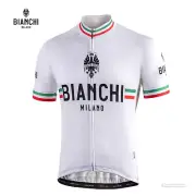 NEW Bianchi Milano ISALLE Short Sleeve Cycling Jersey : WHITE