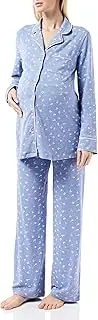 [Dagi] Women's Cotton Maternity Pyjamas, Blue, S Pyjama Set, S, Blue, Small