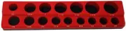Industro 116 RD SAE+117 BL Metric ½ Drive Magnetic Socket Holders 33 Sockets+2AD