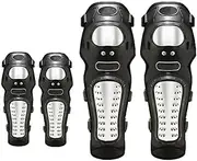 Racing Knee Guards Pads Braces Motorcycle Kneepad Motocross Racing Protective Gear Stainless Steel Motorcyclist Elbow KneeFall Protection Knee and Shin Guard Knee Cap Pads Protector