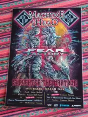 MACHINE HEAD + FEAR FACTORY - 2024 AUSTRALIA TOUR - LAMINATED POSTER - NEW!!!