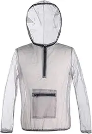 Mesh Bug Suit,Mosquito Suit with Hooded Midge Net Summer Mesh Insect Protection Clothing Breathable Bug-Proof Lightweight Mosquito Protection for Fishing Camping Outdoor XL