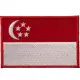 【A-ONE 匯旺】SINGAPORE 新加坡 國旗 刺繡國旗燙布貼 補丁貼 刺繡章 含背膠 刺繡