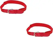 [SHERCHPRY] Elastic Belt Sports Decor Belt for Men But Belt Softball Baseball Belt Sport Baseball Belts for Men Baseball Pants Belt Adjustable Baseball Belt Baseball Belt for Youth Pu Red