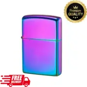 Oil Lighter Fade Rainbow Metal Flip Top Windproof Fluid Refillable (Not Zippo)