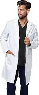 [WEARPEER] Professional Lab Coat for Men - Long Sleeve, White Lab Coat, Stain-Protective, Tear-Resistant and Durable for Doctors and Labs Experimental Use