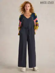 White Stuff Grey Jasmine Jersey Jumpsuit (AD4752) | $136