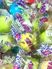 Dubble Bubble Wrapped Cry Baby Sour Bubble Gum Bulk Candy 25pc 50pc 100pc 250pc