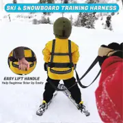 Kids Ski And Snowboard Training Harness W/ Removable Leash Metal Connecting Ring Easy Lift Handle