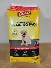 Glad Activated Carbon Training Pads for Pets - Pack of 50