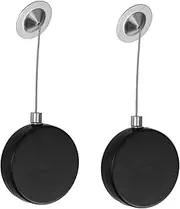 SHINEOFI 2pcs Retractable Security Cable Lock with Combination for Theft Protection Durable Steel Wire Rope for Tv Remote and Tablet Security Convenient Automatic Reel