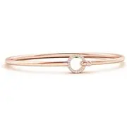 Diamond Open Circle Hook & Eye Flex Bracelet