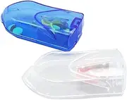Ipetboom 2 Pcs Tablet Cutter Splitter with Case Portable Pill Slicer for Small Large Pills Safe Compact Design