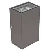 Vernier-II Outdoor LED Up/Down Wall Light 9w in Charcoal