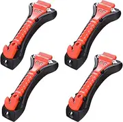 Pack of 4 Emergency Hammer, Car Emergency Hammer with Seat Belt Cutter, Window, Emergency Hammer, Emergency Hammer, Safety Hammer for Car, Bus, Car, Truck, Easy and Quick to Use