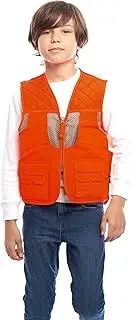 [TrailCrest] Kids Blaze Orange Deluxe Front Loader Hunting Vest