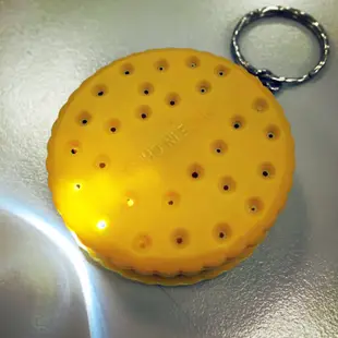 湊運費 超可愛餅乾造型LED燈手電筒鑰匙圈