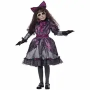Creepy Doll Haunted Ghost Evil Psycho Killer Horror Halloween Girls Costume