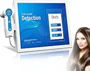 15-inch Skin and Hair Analyzer, 4 Spectrum Scalp Hair Detector, Hair Follicle Detection + Skin Detection, 50&200× Lens, 10 Million Pixels, for Home Salon Use,White