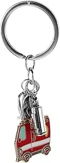 [FRCOLOR] Firefighter Keychain Pendant Extinguisher Charm Lightweight Luggage Accessory Unique Fire Truck Ornament for Bags and Keys