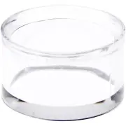 Plymor Clear Acrylic Egg, Marble, Ball or Sphere Display Stand, 1" H x 1.625" W