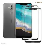 NOKIA 2 件裝全屏鋼化玻璃膜諾基亞 8.1 屏幕保護膜 NOKIA8.1 玻璃鋼化玻璃