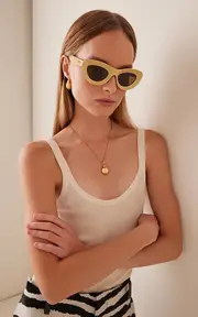[Bottega Veneta] Avant Garde Cat-Eye Acetate Sunglasses