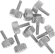 Angoily Accurate Measurement Calipers Accessories 10pcs Locking Screws Knurled Thumb Screws Round Bolt Heads Precision