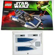 LEGO 75022 Mandalorian Speeder BRAND NEW MANUAL & STICKER SHEET Star Wars (2013)