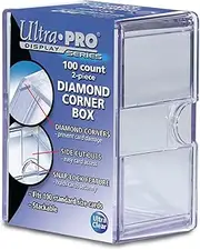 Ultra Pro Diamond Corners 100 Count Clear Card Storage Box