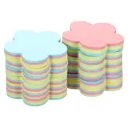 12Pcs 2.7"x2.7" Flower Shape Sticky Notes, 100 Sheets/Pad Memo Pads, 4 Colors