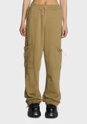 [NGOrder] Khaki Cargo Jersey Joggers