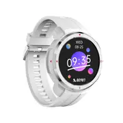 Smart Watch MT12 Bluetooth Call Support TF Card Music Playback Recording Compass Heart Rate Blood Pressure Monitoring - White